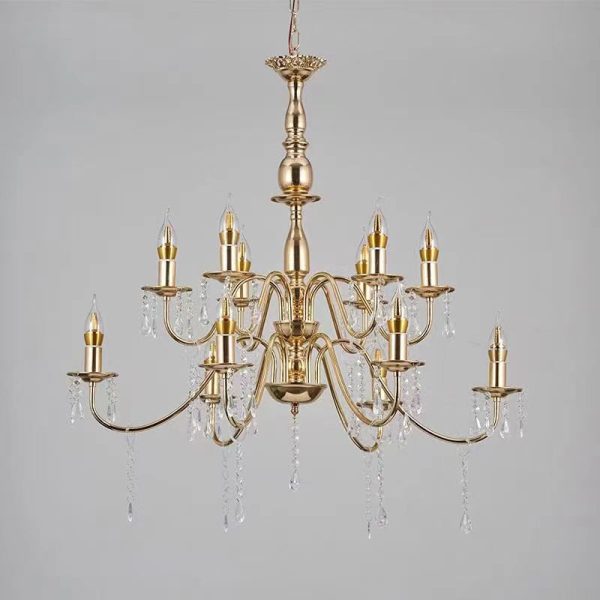 Lampu gantung 6+6 Gold